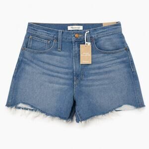 Madewell The Perfect Jean Shorts Eco Collection Raw Hem Size 27 NWT